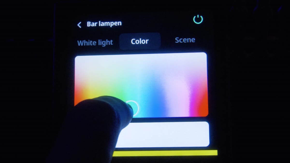 Kleur kiezen in de Lumiq app